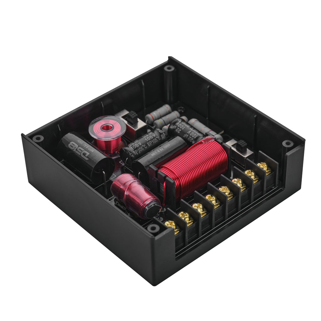 DXQ 6.5" 3-Way Component Speaker Set with Neodymium Magnet and Yellow Straw + Composite Foam Cone | | 180W RMS 4-Ohm