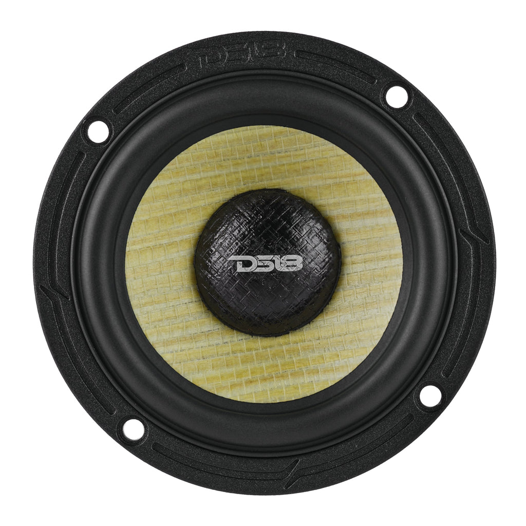 DXQ 3.5” Midrange Speaker with Yellow Straw + Composite Foam Cone | 60W RMS 4-Ohm