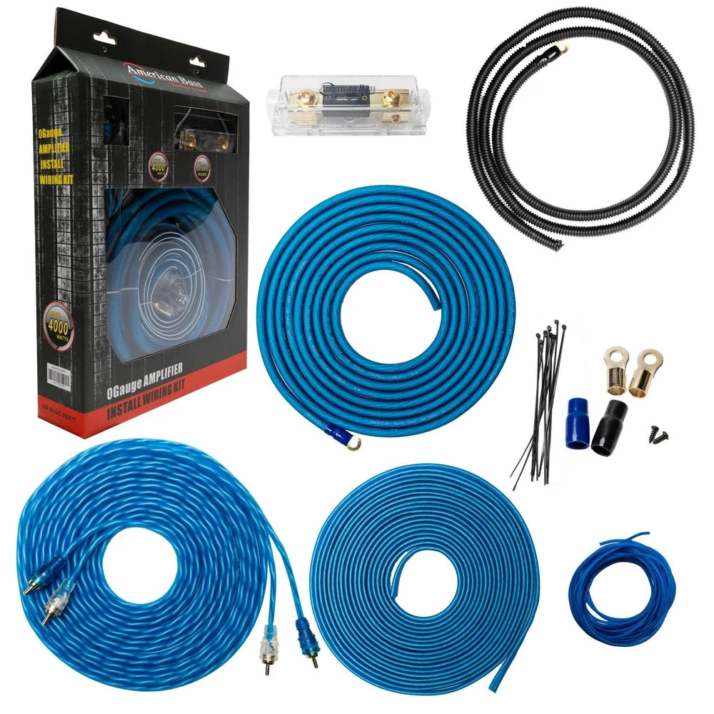 American Bass 4 gauge amp kit CCA