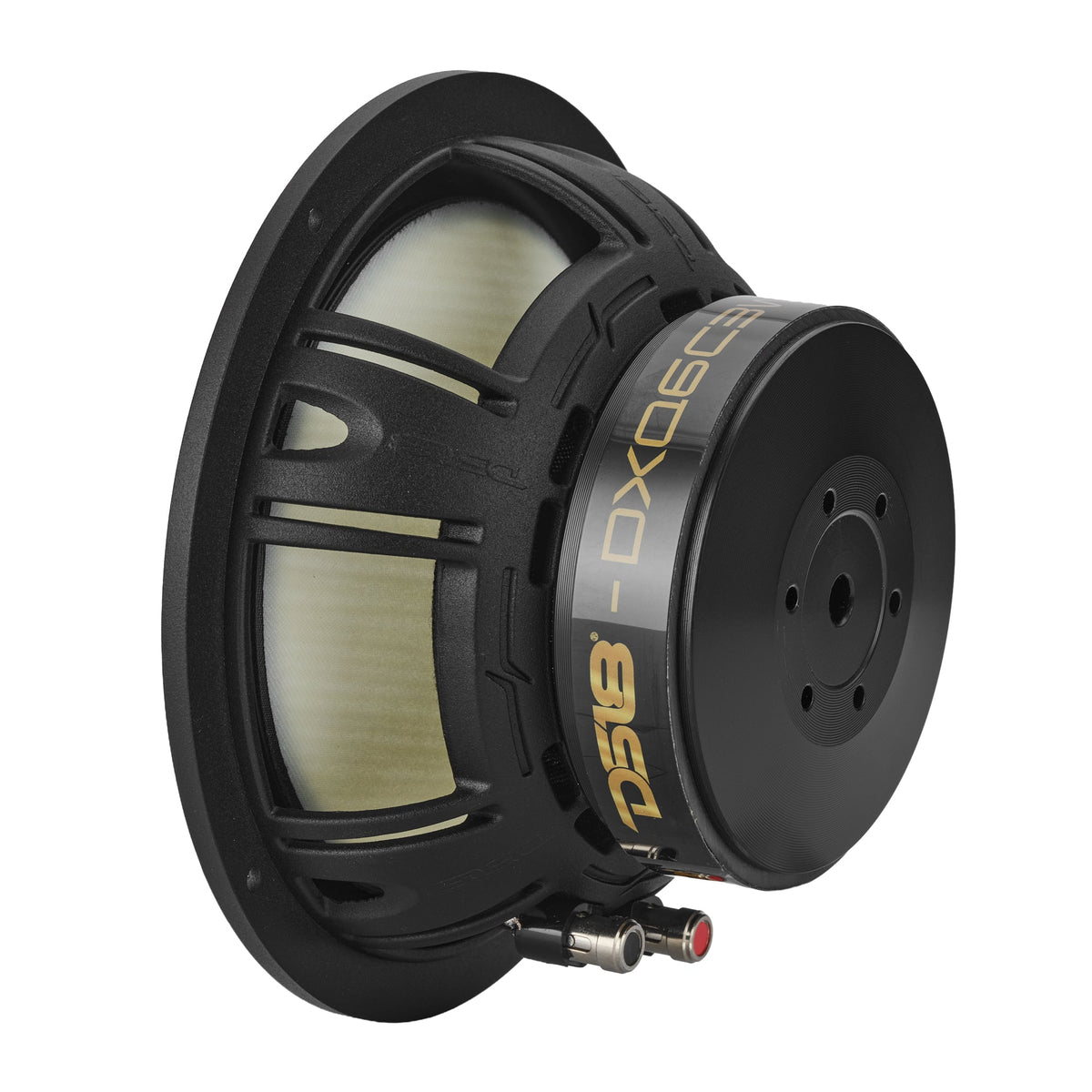 DXQ 6.5" 3-Way Component Speaker Set with Yellow Straw + Composite Foam Cone | 150W RMS 4-Ohm