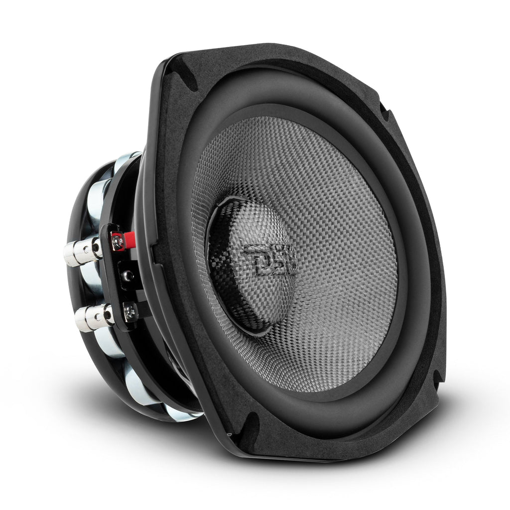 PRO 6x9" Mid-Bass Loudspeaker with Water-Resistant Carbon Fiber Cone & Neodymium Rings, 300W RMS, 2-Ohm