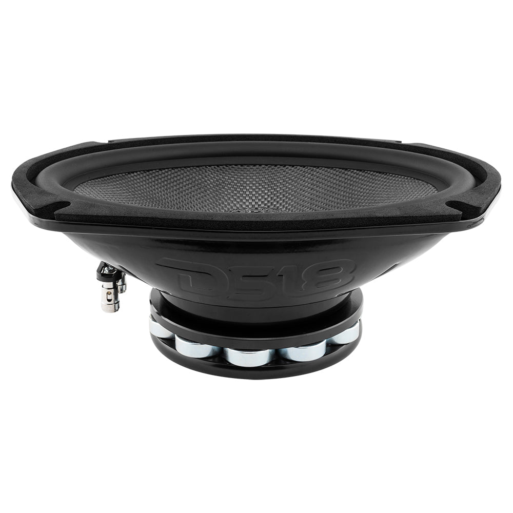 PRO 6x9" Mid-Bass Loudspeaker with Water-Resistant Carbon Fiber Cone & Neodymium Rings, 300W RMS, 2-Ohm