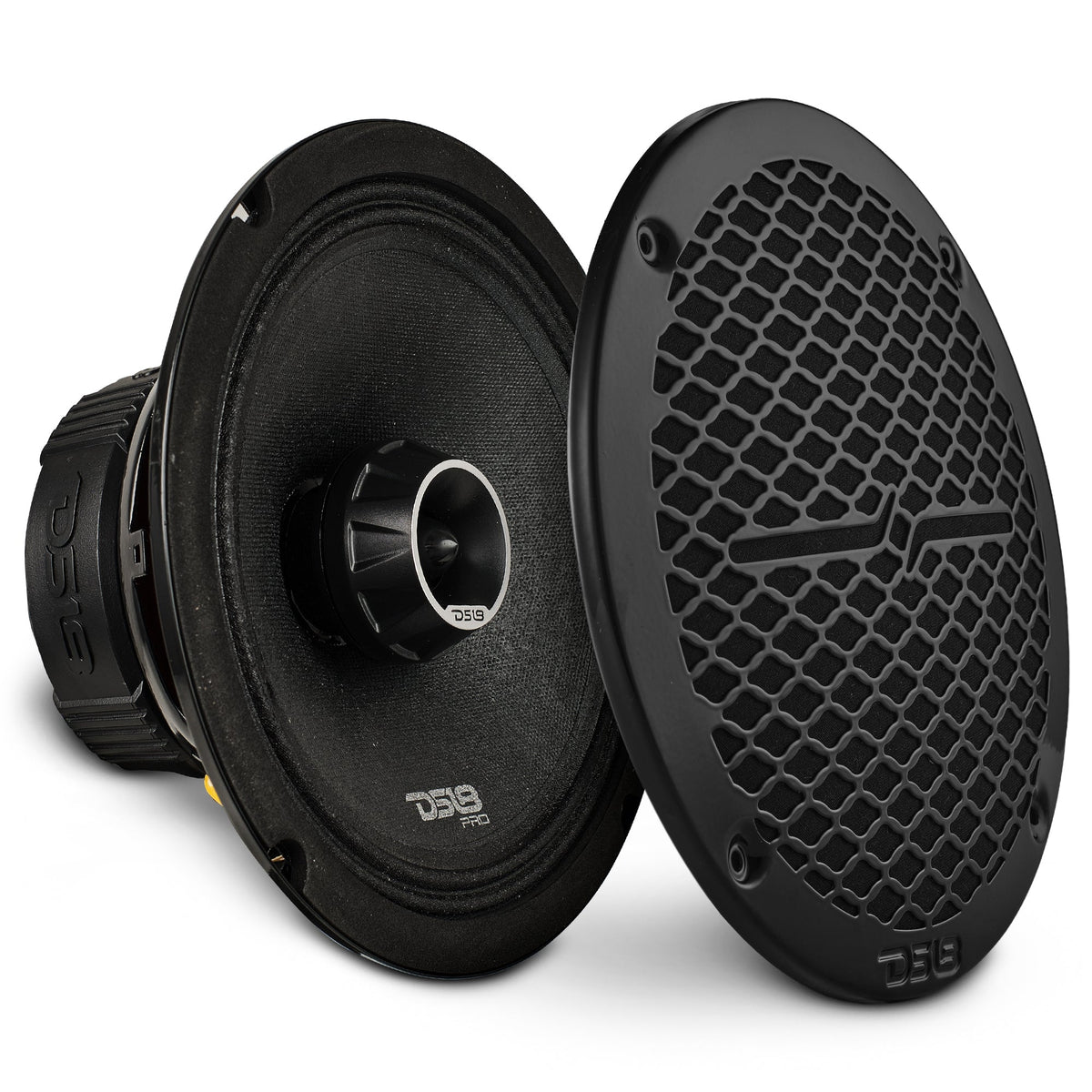 PRO-ZT 8" Coaxial Mid-Range Loudspeaker with Water-Resistant Cone Built-in Bullet Tweeter and Grill | 275W RMS 4-Ohm