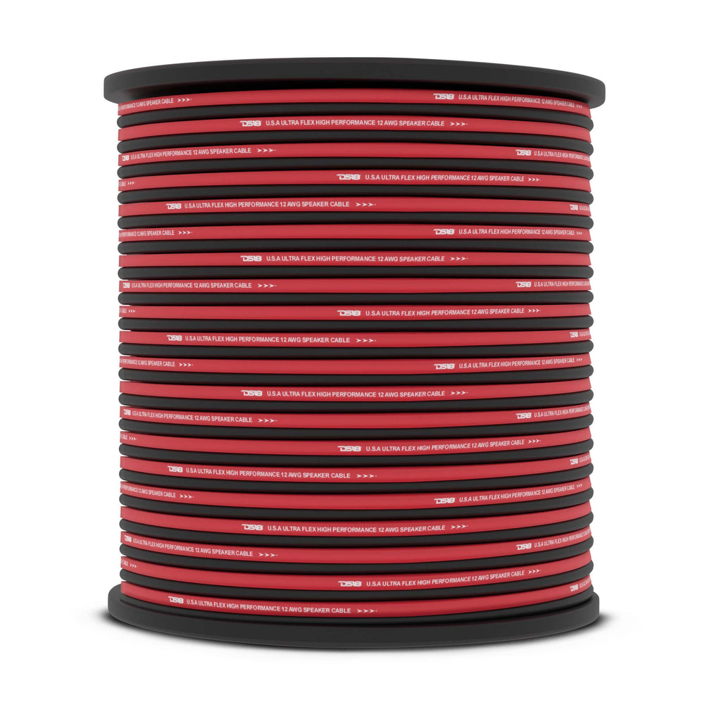 12-GA Speaker Wire 500 Feet - Red