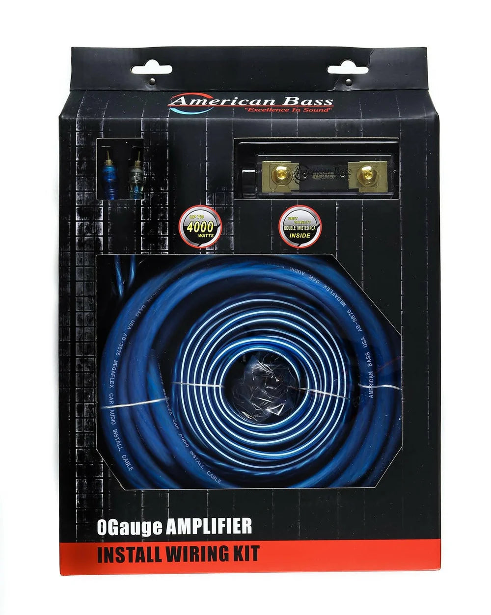 American Bass 0 gauge amp kit CCA